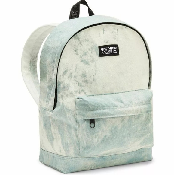 VS Pink Faded Denim Mini Backpack Purse main image 7